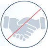 IconBerührung Icon, VermeidungvonKontakt