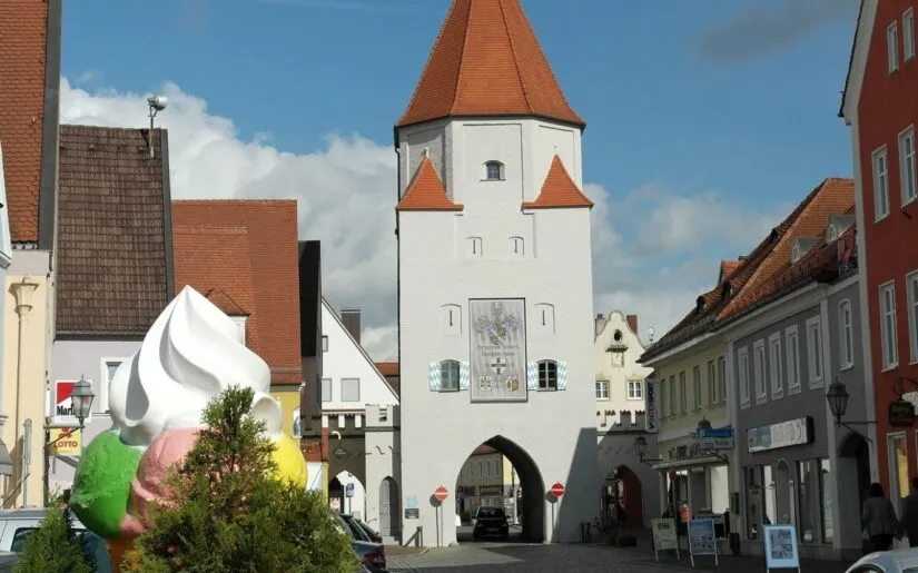 Aufnahme der Stadt Aichach