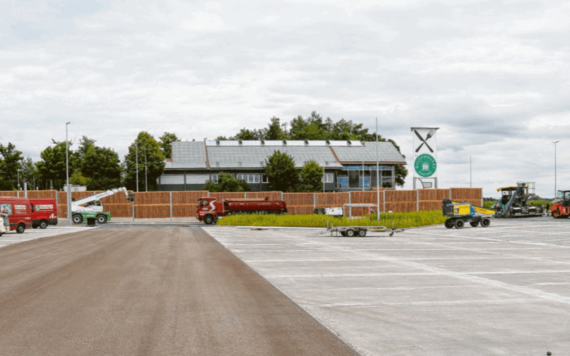 Lkw-Stellplätze an der A8 kurz vor Eröffnung