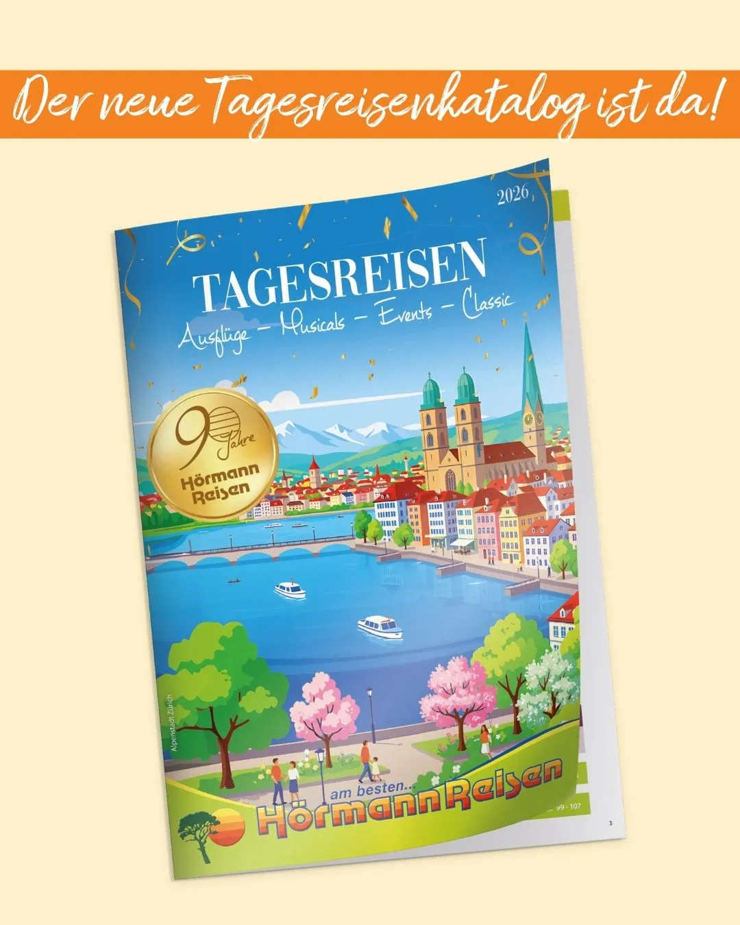 Tagesreisenkatalog einfarbig