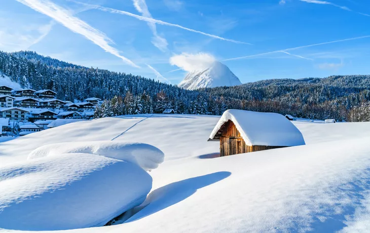 Winterpanorama in Seefeld in Tirol