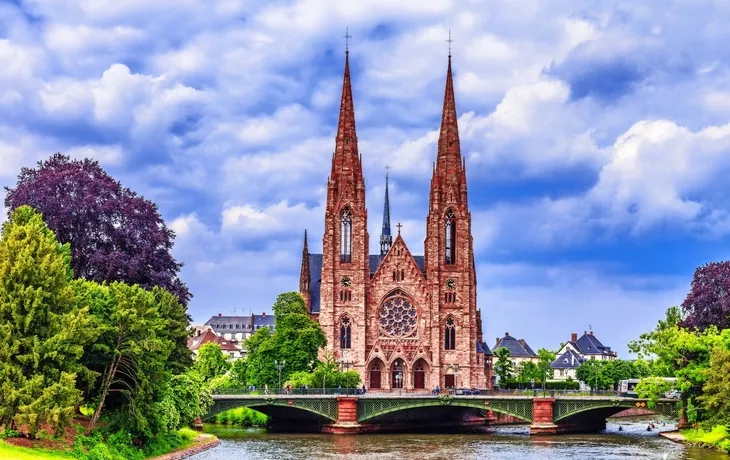 Strasbourg City Medieval Evangelische Kirche