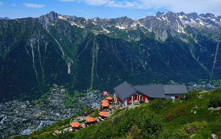 Blick auf Chamonix