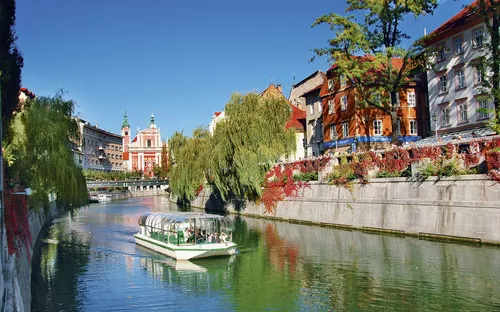 Ljubljana, Bootsfahrt
