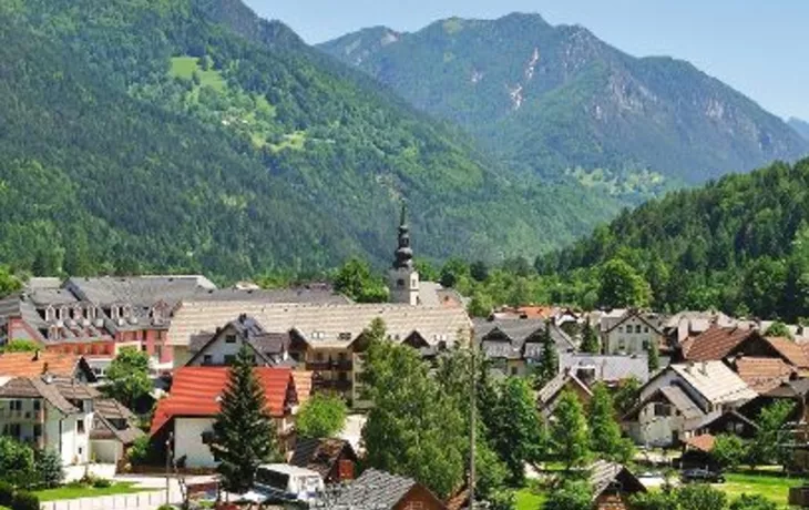 der bekannte Urlaubsort Kranjska Gora in Slowenien