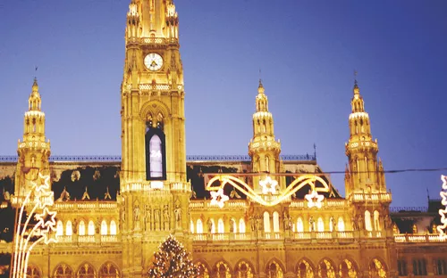 Wien, Rathaus im Advent