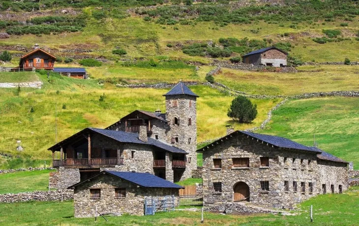 Typical village in Andorra, Vall d'Incles