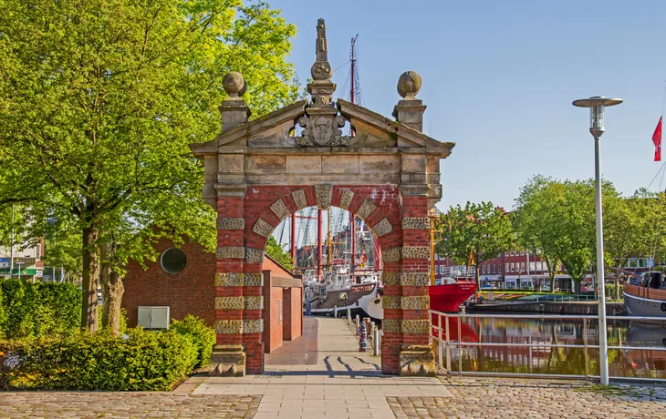 Hafentor in Emden, Deutschland