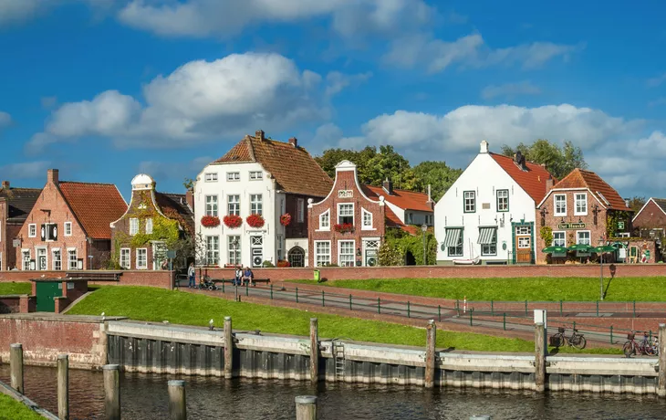 Fischerdorf Greetsiel in Niedersachsen, Deutschland