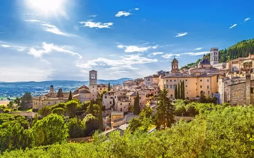 historische Stadt von Assisi in Umbrien