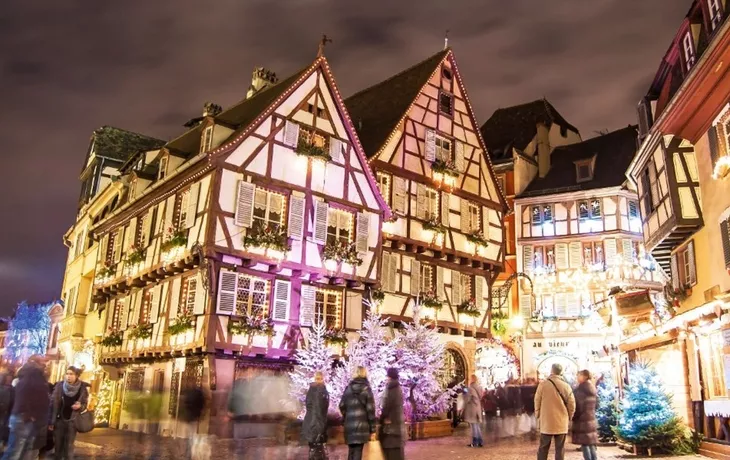 Der Weihnachtsmarkt in Colmar im Elsass