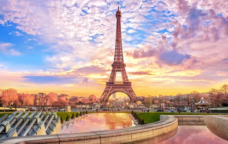 Eiffelturm im Sonnenuntergang
