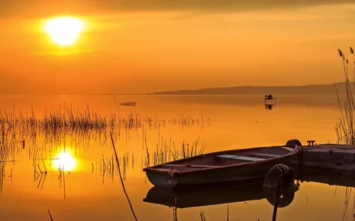 Sonnenuntergang am Balaton
