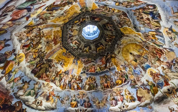 Deckendetail der Kathedrale Santa Maria del Fiore in Florenz, Italien