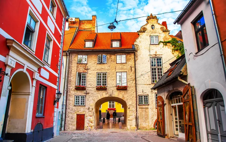 Schwedisches Tor - der mittelalterliche Teil der Altstadt von Riga