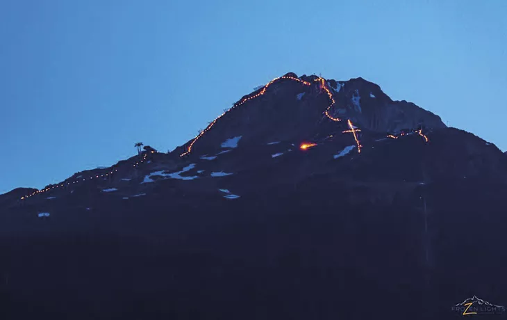 Berge in Flammen