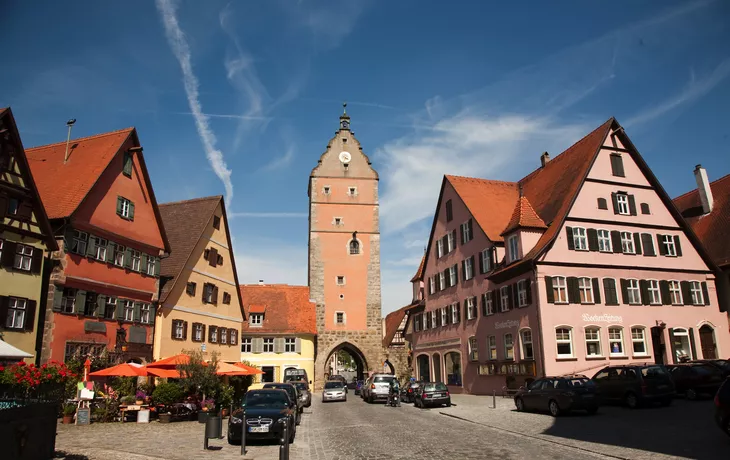 Wörnitzer Stadttor in Dinkelsbühl in Bayern, Deutschland