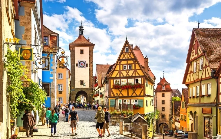 Rothenburg ob der Tauber in Bayern, Deutschland