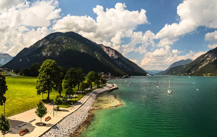 Blick vom Hochsteg in Pertisau am Achensee, Österreich