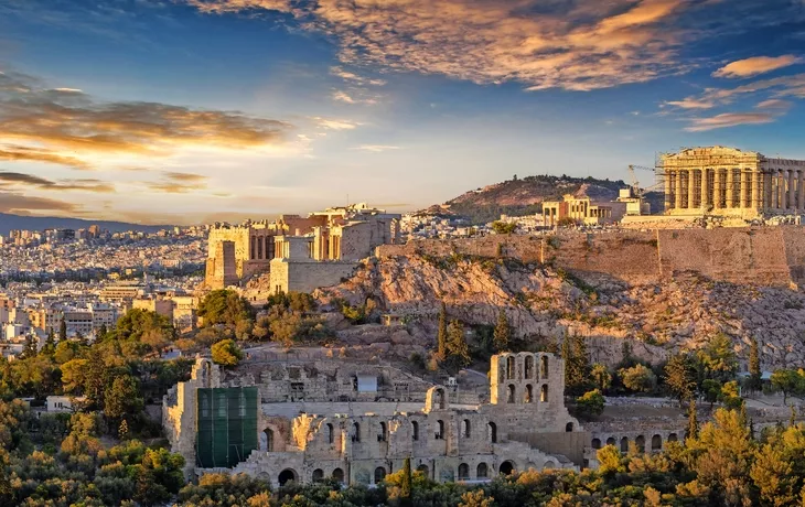 Panorama der Akropolis von Athen, Griechenland