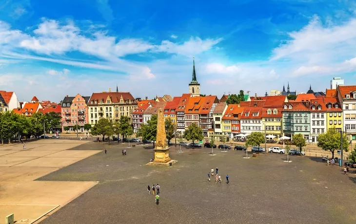 historisches Stadtzentrum in Erfurt