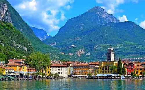 Riva del Garda in der Provinz Trentino am Gardasee, Italien