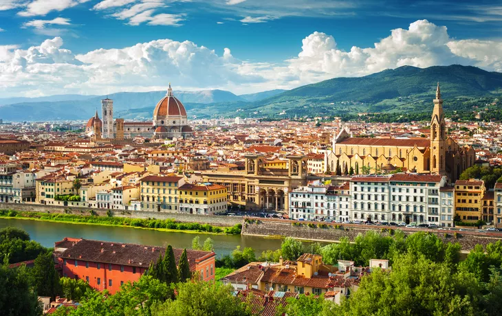 Blick über Florenz vom Piazzale Michelangelo, Italien