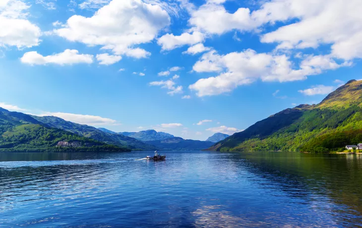 Loch Lomond in Schottland, Vereinigtes Königreich