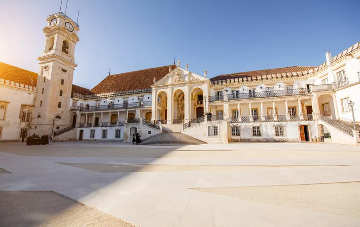 Hof der alten Universität in Coimbra, Portugal