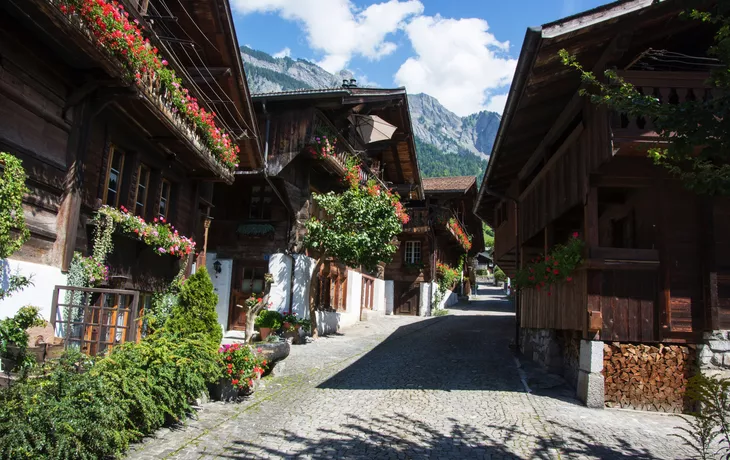 alter Dorfteil in Brienz im Berner Oberland