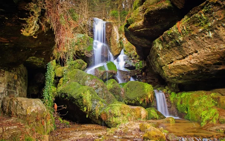 Lichtenhainer Wasserfall in der Sächsischen Schweiz, Deutschland