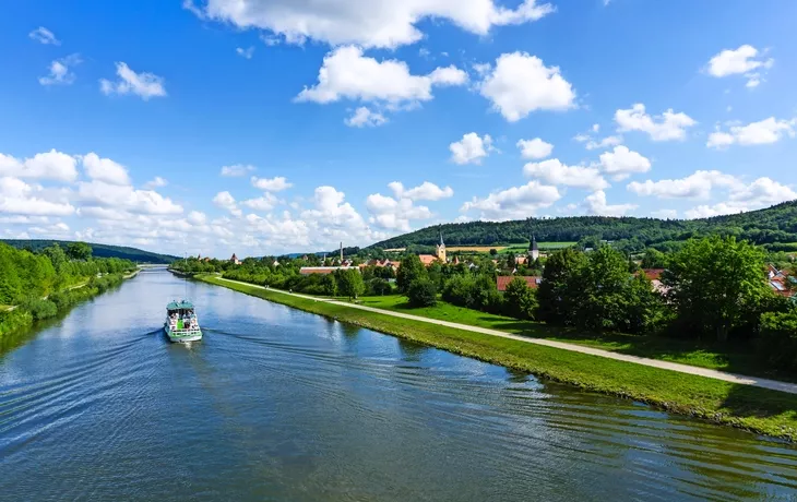 Panorama von Berching in Bayern Main-Donau-Kanal