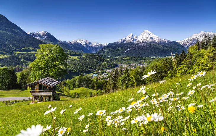 malerische Landschaft in den bayerischen Alpen