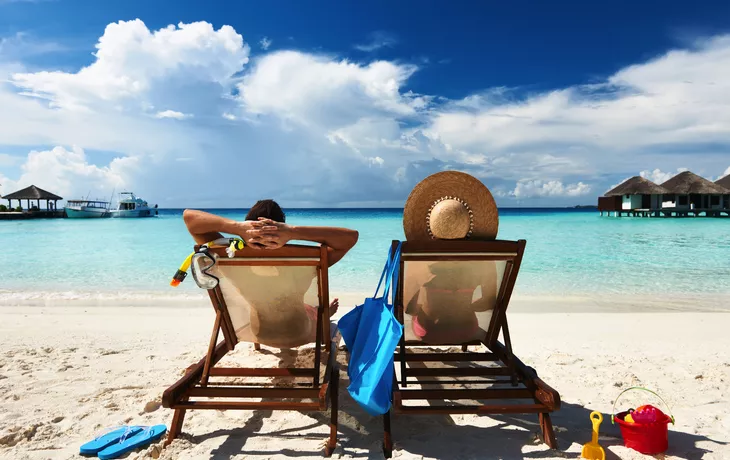 relaxen auf einer tropischen Insel