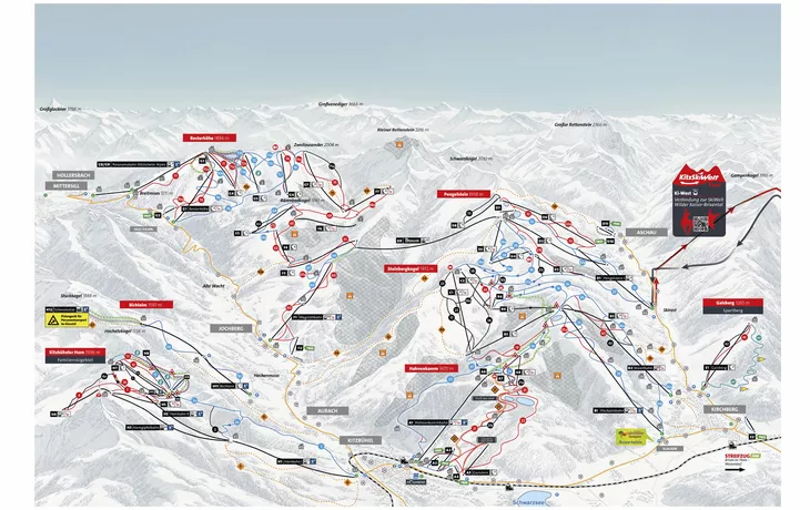 Pistenplan Kitzbühel