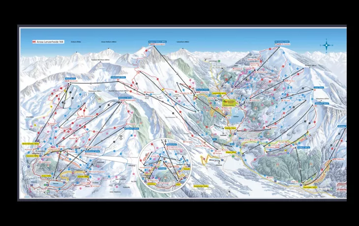 Pistenplan Arosa Lenzerheide