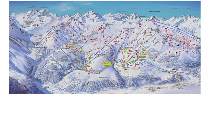 Pistenplan Serfaus