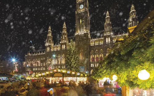 Wiener Rathaus im Advent