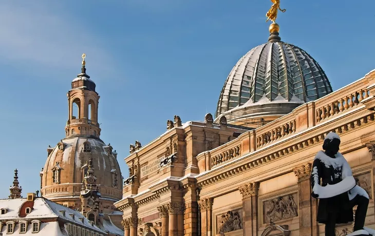 Winter in Dresden, Deutschland