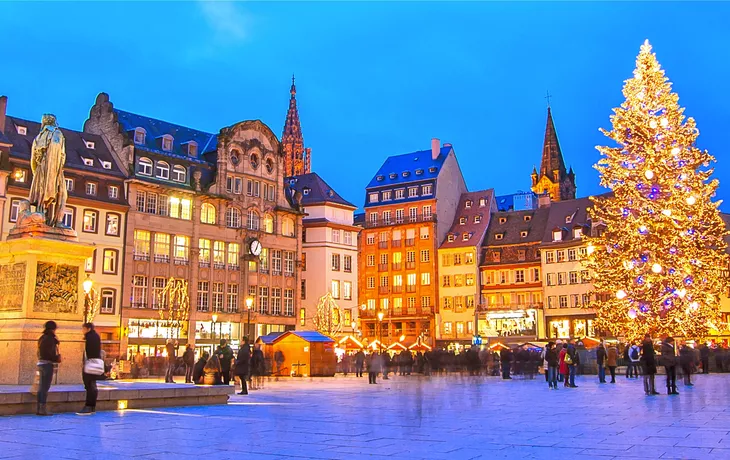 Weihnachtsmarkt in Straßburg im Elsass