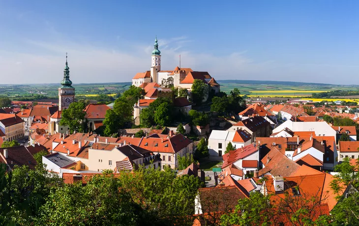 Panorama der historischen Stadt Mikulov