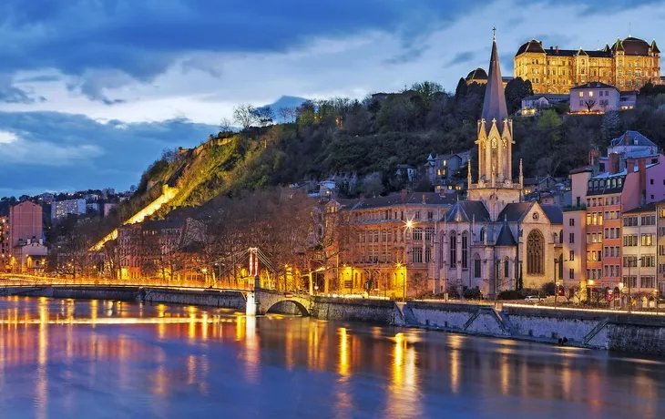 Lyon in der Nacht