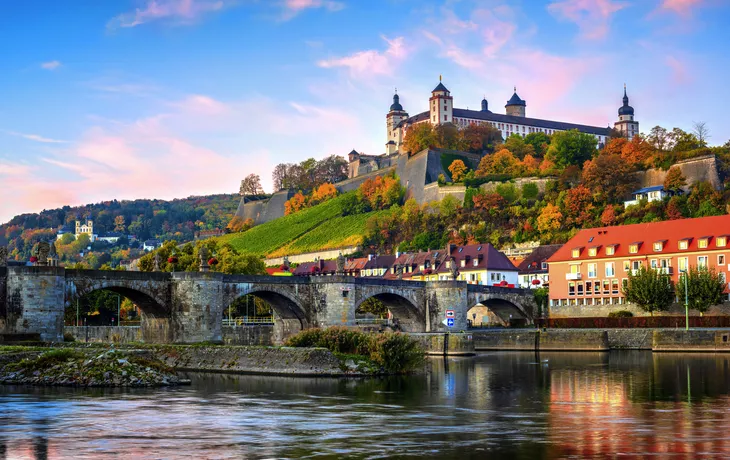 Festung Marienberg oberhalb von Würzburg in Unterfranken, Deutschland
