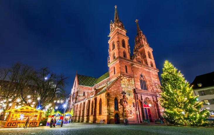 Weihnachtsmarkt in Basel in der Schweiz