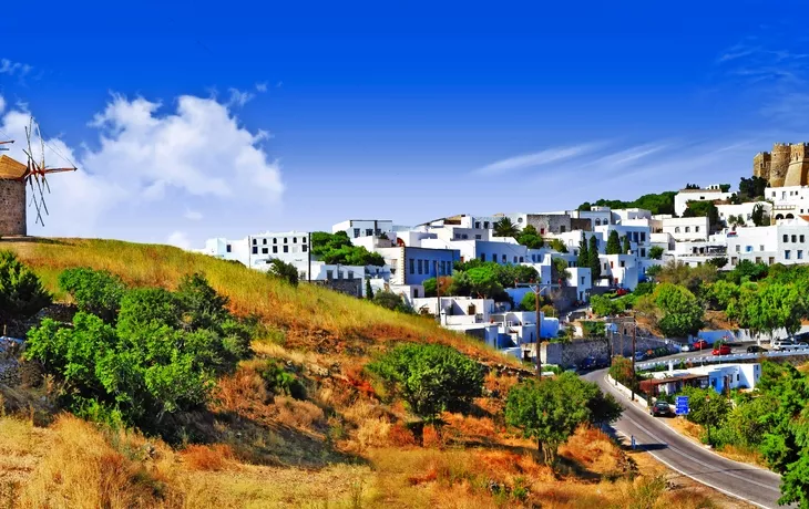 Johanneskloster und Windmühlen auf Patmos