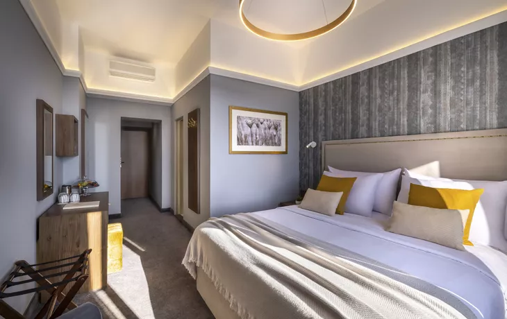 Zimmerbeispiel Doppelzimmer Meerseite mit Balkon