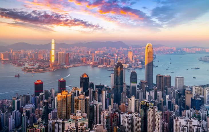 Skyline der Stadt Hongkong