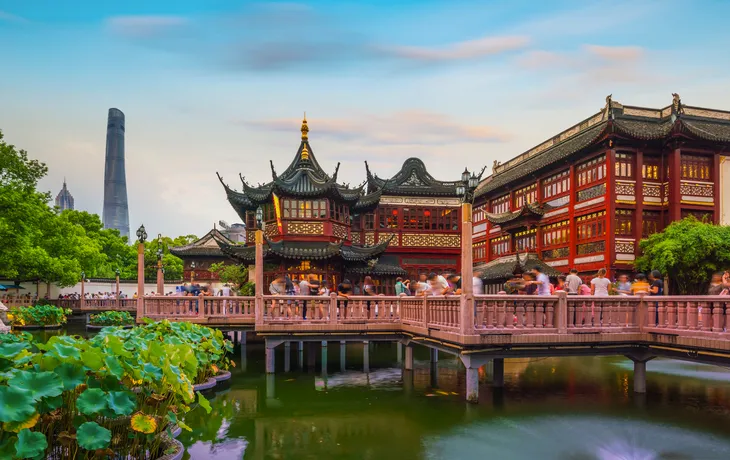 Blick auf Yuyuan-Garten in Shanghai