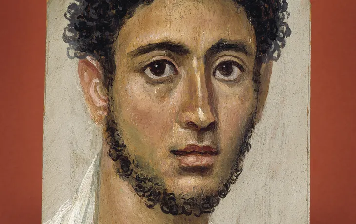 Portrait eines jungen Mannes, Original, Holz und Temperafarbe