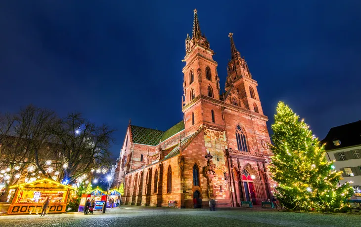 Weihnachtsmarkt in Basel in der Schweiz